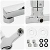 vidaXL Robinet de Douche Mixer Chrome G 1 / 2 pouces Laiton