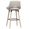 vidaXL Tabouret de bar Cr&egrave;me Tissu