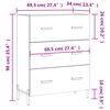 vidaXL Buffet noir 69,5x34x90 cm bois d'ing&eacute;nierie