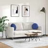 vidaXL Coussins de si&egrave;ge 2 pcs Bleu police &Oslash; 40 x 13 cm Velours