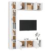 vidaXL Ensemble de meubles TV 7 pcs Blanc Bois d'ing&eacute;nierie