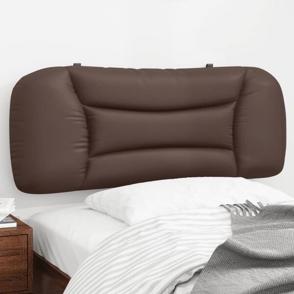 vidaXL Coussin de tête de lit Hvar marron 100 cm similicuir