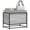vidaXL Bo&icirc;te de rangement avec couvercle sonoma gris bois d'ing&eacute;nierie