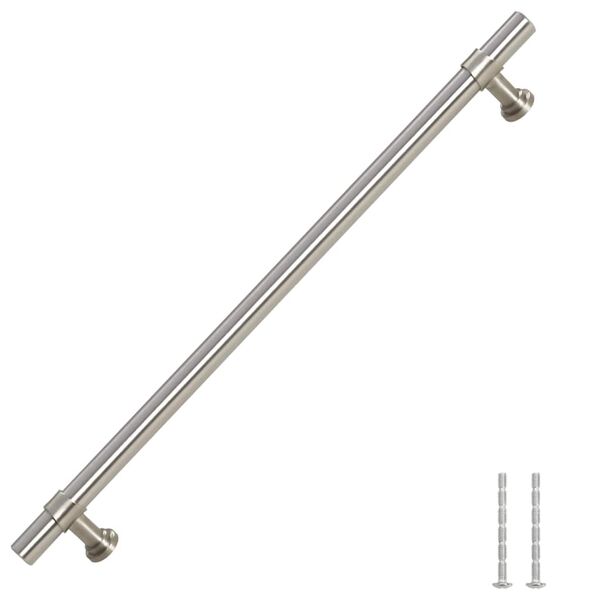 vidaXL Poign&eacute;es d'armoire 5 pcs argent&eacute; 224 mm acier inoxydable