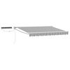 vidaXL Auvent r&eacute;tractable &eacute;lectrique Anthracite et blanc 3 x 2 m