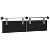 vidaXL T&ecirc;te de lit suspendue Gris clair 190 x 55 x 7 cm tissu