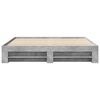 vidaXL Cadre de lit sans matelas gris b&eacute;ton 180x200 cm bois ing&eacute;nierie