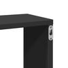 vidaXL &Eacute;tag&egrave;re murale noir 167,5x18x68 cm bois d'ing&eacute;nierie