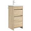 vidaXL Meuble de salle de bain avec &eacute;vier Ch&ecirc;ne Sonoma
