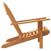 vidaXL Chaises de jardin Adirondack lot de 2 bois teck solide