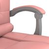 vidaXL Fauteuil de massage inclinable de bureau Rose Similicuir