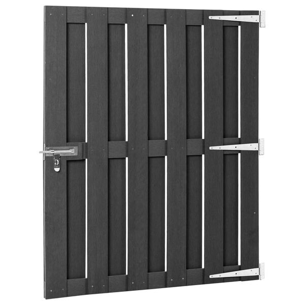 vidaXL Portillon WPC 100x112 cm Gris