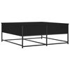 vidaXL Table basse noir 100x99x40 cm bois d'ing&eacute;nierie