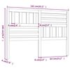 vidaXL T&ecirc;te de lit Marron miel 141x4x100 cm Bois massif de pin