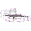 vidaXL Cadre de lit sans matelas 160x200 cm bois massif de pin