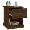 vidaXL Tables de chevet 2pcs ch&ecirc;ne marron 39x39x47,5cm bois ing&eacute;nierie