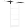 vidaXL Porte coulissante ORKDAL Blanc et Noir 93 x 211 cm
