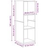 vidaXL Ensemble meuble TV Ch&ecirc;ne artisanal 37 x 37 x 107 cm