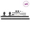 vidaXL Kit de quincaillerie de porte coulissante 400 cm acier noir