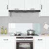 vidaXL Protection de cuisine Blanc 120 x 40 cm verre tremp&eacute;