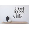 Homemania D&eacute;coration murale Mots 70x67 cm Acier Noir