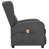 vidaXL Fauteuil de massage inclinable Gris fonc&eacute; Tissu