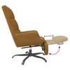vidaXL Chaise de relaxation avec repose-pied Marron Velours