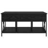 vidaXL Table basse Ch&ecirc;ne noir 100 x 55 x 48,5 cm Bois d'ing&eacute;nierie