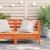 vidaXL Canap&eacute; d&rsquo;angle de jardin cire marron bois de pin massif
