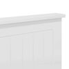 vidaXL T&ecirc;te de lit avec t&ecirc;te de lit Blanc 180 cm Bois d'ing&eacute;nierie