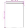 vidaXL Rideau en Dentelle Floral Blanc 280 x 200 cm Polyester