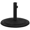vidaXL Socle de parasol Noir 45x45x30 cm Fonte