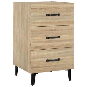 vidaXL Table de chevet ch&ecirc;ne sonoma 40x40x66 cm bois d'ing&eacute;nierie