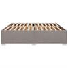 vidaXL Cadre de lit sans matelas taupe 180x200 cm tissu