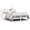vidaXL Cadre de lit sans matelas blanc 160x200 cm bois de pin massif