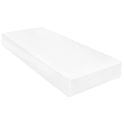 vidaXL Lit de repos avec matelas 90x200 cm Noir Bois de pin massif