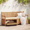 vidaXL banc avec stockage Marron 180 x 60 x 90 cm Bois de teck massif