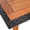 vidaXL Ensemble &agrave; manger d'ext&eacute;rieur 9 pcs R&eacute;sine tress&eacute;e noir marron