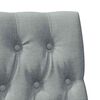 vidaXL T&ecirc;te de lit capitonn&eacute;e Gris clair 90 cm Pin massif