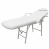 vidaXL Fauteuil de massage pour traitement facial Simili-cuir Blanc