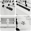 vidaXL Table de Football 2 pcs Blanc 146,5 x 74 x 85 cm
