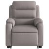 vidaXL Fauteuil inclinable &eacute;lectrique taupe tissu
