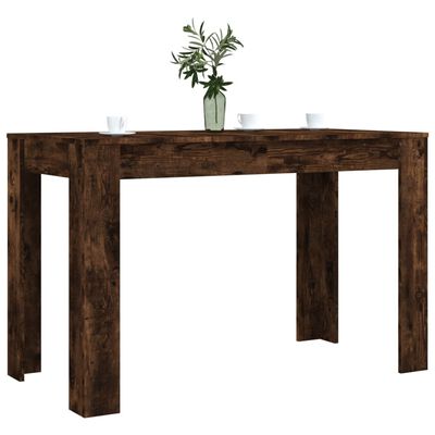 vidaXL Table à dîner chêne fumé 120x60x76 cm bois d'ingénierie