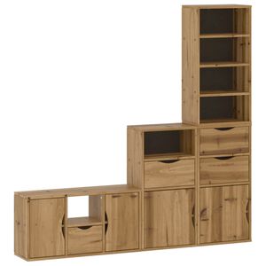 vidaXL Meubles TV 4 pcs avec rangement ODDA bois de pin massif