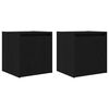 vidaXL Tables de chevet murales 2 pcs noir 38x34x40 cm