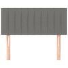 vidaXL Tête de lit Gris foncé 80x5x78/88 cm Tissu