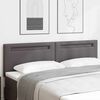 vidaXL T&ecirc;te de lit LED Gris 180 cm Cuir synth&eacute;tique
