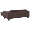 vidaXL Lit pour chien avec extension marron 100x50x30 cm similicuir