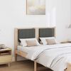 vidaXL T&ecirc;te de lit capitonn&eacute;e Marron 120 cm Pin massif