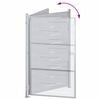 vidaXL Porte de Jardin Argenté 100 x 125 cm Acier inoxydable